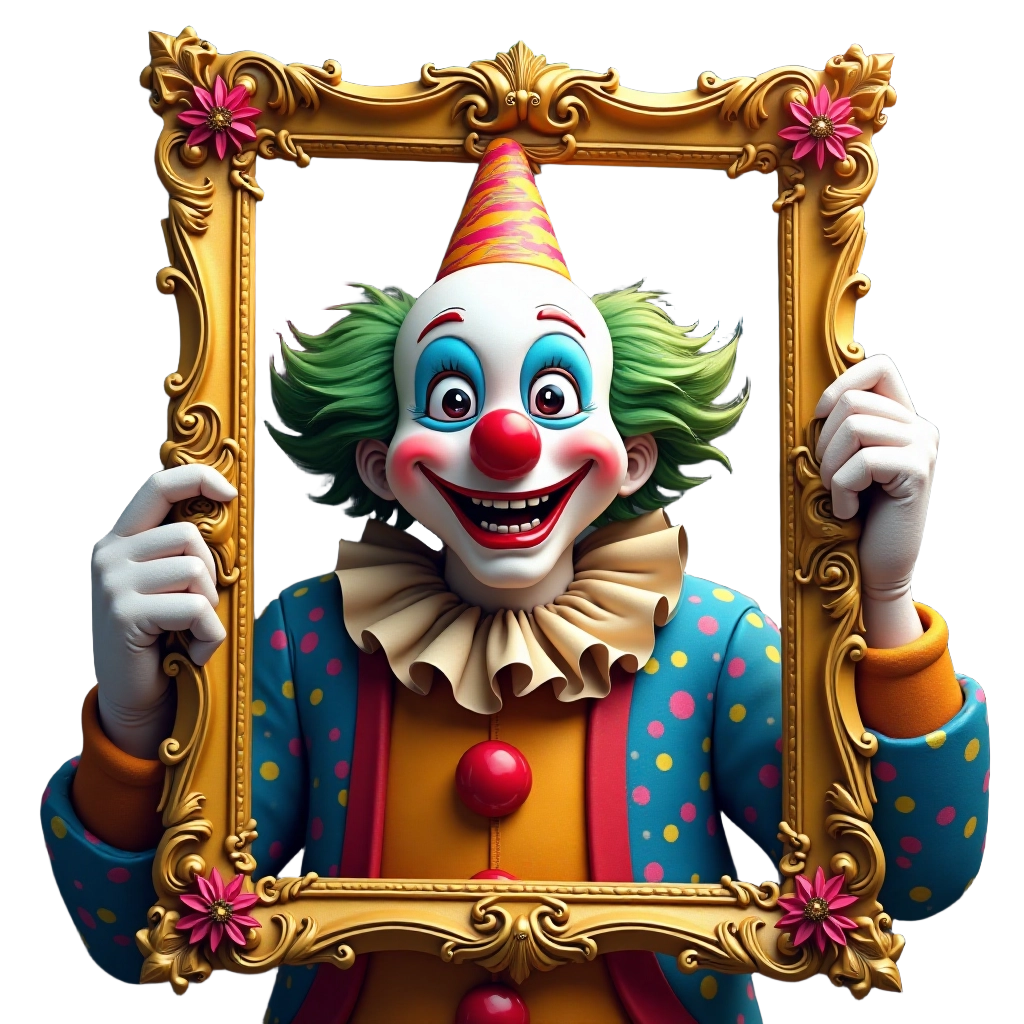 Colorful Clown Portrait